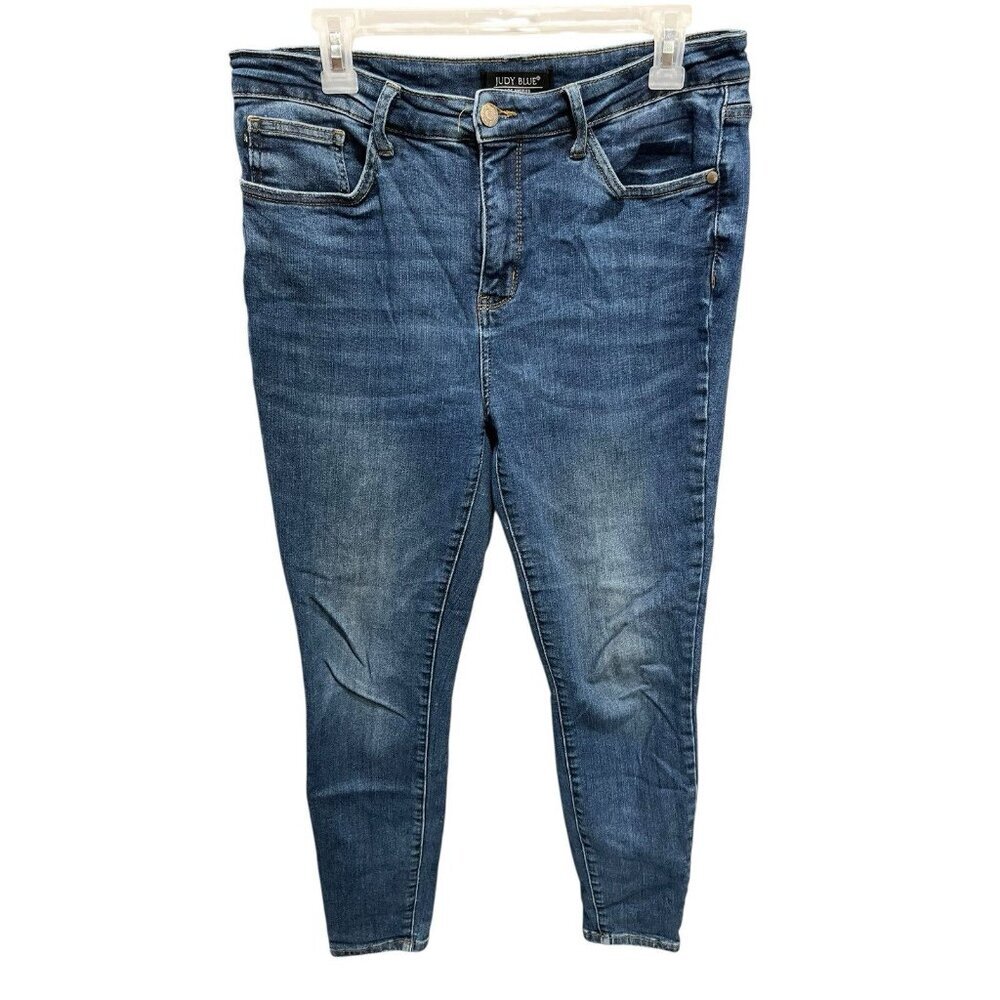 Judy Blue Women's Jeans Size 13/31 Skinny Fit Blue Stretch 5 Pockets High Rise